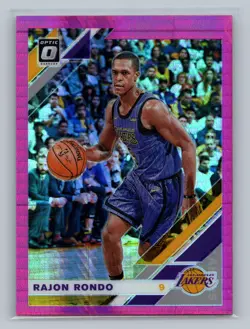 2019-20 Donruss Optic #100 Rajon Rondo Hyper Pink - Image 1