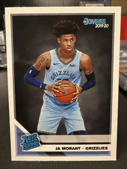 Ja Morant 2019-20 Donruss Rated Rookie Card #202 RC Portland Trail Blazers (SS) - Image 1
