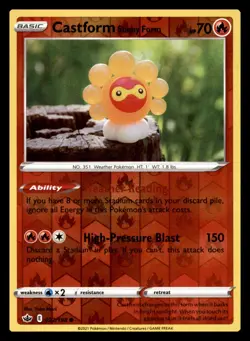 Castform Sunny Form [Reverse Holo] #22 Pokemon Chilling Reign 249 - Image 1