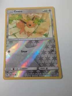 Pokemon TCG Eevee Lost Thunder 155/214 Reverse Holo Common 2018 NM - Image 1