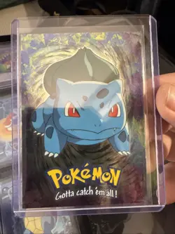 1999 TOPPS Bulbasaur Pokemon Card Movie Edition #E1 Foil Version #E1 Of 12 A44 - Image 1