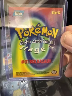 1999 TOPPS Bulbasaur Pokemon Card Movie Edition #E1 Foil Version #E1 Of 12 A44 - Image 3