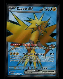 Zapdos ex 192/165 Ultra Rare 151 Pokemon Holo Near Mint - Image 1