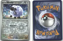 Wooloo 124/142 SV07: Stellar Crown Reverse Holofoil Pokemon (NM) - Image 2