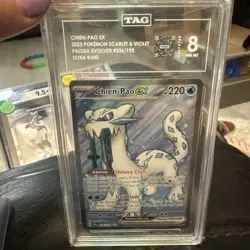 Pokemon 2023 TAG MINT 8 Chien Pao Ex Illus Ultra Rare 236 Obsidian Flames paldea - Image 1