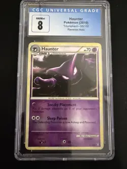 2010 POKEMON TRIUMPH REVERSE HOLO #35/102 HAUNTER CGC 9 - Image 1