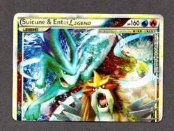 Suicune & Entei LEGEND 94 HGSS Unleashed - Holo Pokemon HP (LEGEND) - Image 1