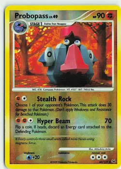 Probopass 60/127 Uncommon Platinum Pokemon Reverse Holo Heavily Played - Image 1