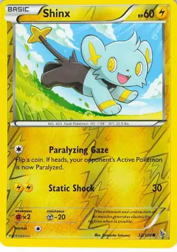 Shinx 32/106 Common Flashfire Pokemon Reverse Holo Lightly Played - Image 1