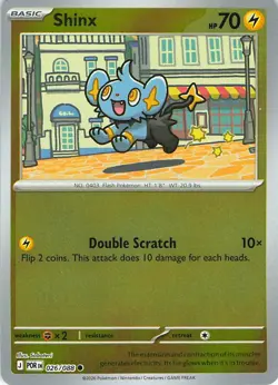 Shinx 026/088 Common Perfect Order Pokemon Reverse Holo Near Mint - Image 1