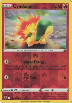 Cyndaquil 023/189 Common Astral Radiance Pokemon Reverse Holo Near Mint - Image 1