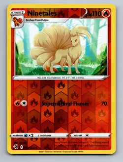 Ninetales 030/264 Uncommon Fusion Strike Pokemon Near Mint Reverse Holo - Image 1