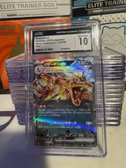 The Pokemon Company Pokemon Charizard ex 115/190 SV4a DR Holo JPN 2023 CGC 10 - Image 1