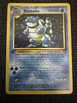 Blastoise Base Set 1st Edition Holo Rare 2/102 (1999 WOTC) English - Image 4