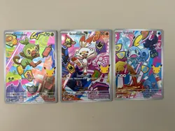 Pokemon First Partner Series 2 Galar - Grookey 052, Scorbunny 053, Sobble 054 NM - Image 1
