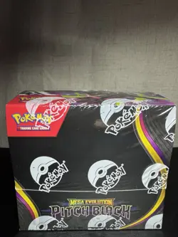 Pokemon TCG Mega Evolution Pitch Black Booster Box Factory Sealed NEW IN HAND - Image 2