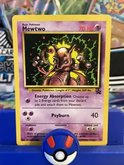 Pokemon TCG Mewtwo 14/53 WOTC Promo Regular Card EN-HP - Image 1
