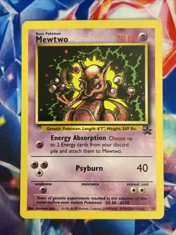 Pokemon TCG Mewtwo 14/53 WOTC Promo Regular Card EN-HP - Image 2