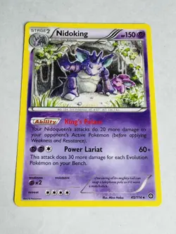 Nidoking 45/114 R Steam Siege Pokemon NM/M - Image 1