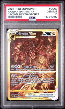 Giratina Vstar GG69/GG70 Secret Sword Shield Crown Zenith Pokemon PSA 10 *818 - Image 1