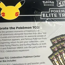 Pokemon Celebrations - Pokemon Center Elite Trainer Box - Sealed New ETB (tear) - Image 3