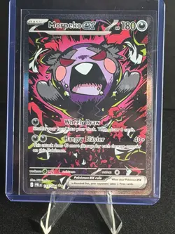 Pokemon Morpeko ex 117/084 SIR ME05 Pitch Black English NM - Image 1