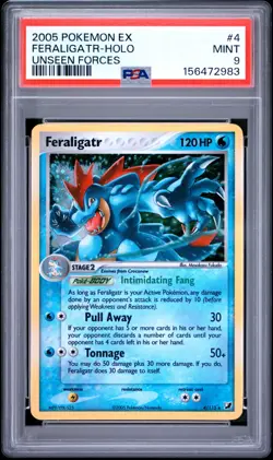 2005 Pokemon Unseen Forces Feraligatr PSA 9 Mint #4 Englisch - Image 2