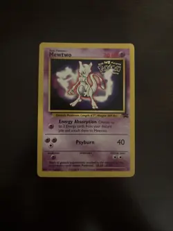 Pokemon TCG Mewtwo #3 WB Kids Presents the First Movie Card - Image 1