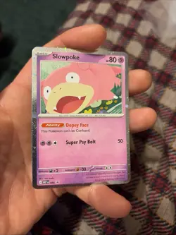 Pokemon TCG - Slowpoke Promo MEP 086 Pitch Black Checklane - NM - Image 1