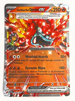 Hearthflame Mask Ogerpon ex 040/167 Double Rare Twilight Masquerade Pokemon NM - Image 1