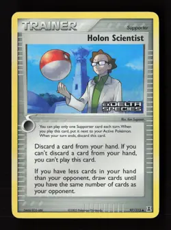 Holon Scientist 97/113 Uncommon Delta Species Pokemon Reverse Holo MP - Image 1