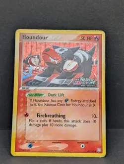 Houndour 60/109 Team Rocket Returns Reverse Holo Vintage Pokemon TCG Kamiya MP+ - Image 3