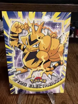 Pokemon 2000 Topps TV Animation Edition Series 3 #125 Electabuzz Blue Logo - Image 1