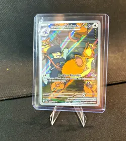 Pokemon Destined Rivals Team Rocket's Raticate 202/182 Illustration Rare Holo EN - Image 1