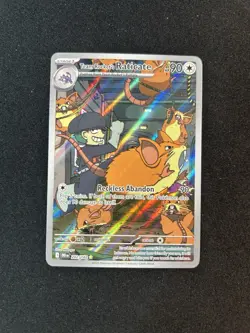 Pokemon Destined Rivals Team Rocket's Raticate 202/182 Illustration Rare Holo EN - Image 2