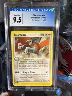 Salamence 19/97 Pokemon EX Dragon Non Holo Cgc 10 Old Cert 9.5 - Image 1