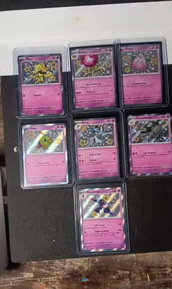 paldean fates shiny bulk lot pokemon x 40 Jigglypuff raichu maushold psa - Image 3