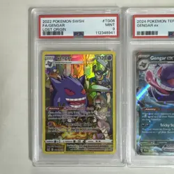 Pokemon GENGAR PSA 9 Slab Lot of 2,Lost Origin and Temporal Forces - Image 2