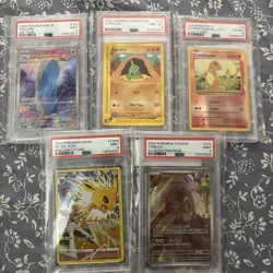 Lot Of 5 PSA Slabs 🔥 PSA 9 & 8 🔥 Vintage 2002 Pokemon Expedition Larvitar - Image 1