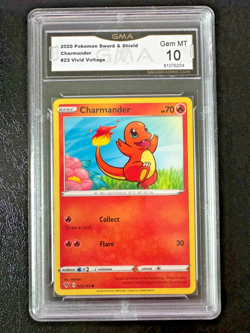 4x Charmander Gem Mint 10 Lot Pokemon Hidden Fates McDonalds Vivid GMA PSA 10 - Image 2