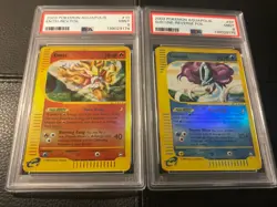 2003 Pokemon Aquapolis Entei & Suicune Rev Holo Sequential PSA 9🔥 2 Card Lot - Image 2