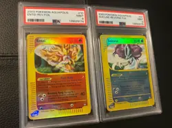 2003 Pokemon Aquapolis Entei & Suicune Rev Holo Sequential PSA 9🔥 2 Card Lot - Image 3