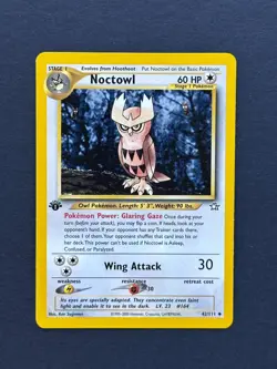 Noctowl [NM] 1st Edition Neo Genesis Set - 42/111 Pokemon Card - Image 1