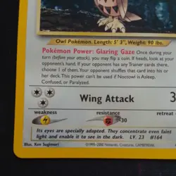 Pokemon Neo Genesis Noctowl 42/111 NM 2000 WOTC vintage - Image 3