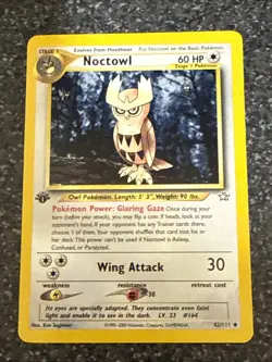 Pokemon 1st edition Neo genesis noctowl 42/111 mint - Image 1