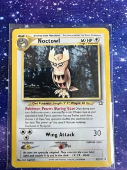 Pokemon TCG Noctowl Neo Genesis 42/111 & Hoothoot Neo Genesis 60/111 Uncommon - Image 3
