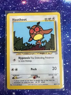Pokemon TCG Noctowl Neo Genesis 42/111 & Hoothoot Neo Genesis 60/111 Uncommon - Image 4