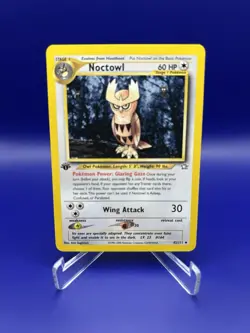 Pokemon TCG Noctowl 42/111 1st Edition Neo Genesis English LP - Image 2