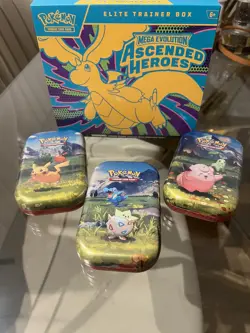 Pokemon TCG: OPENED Ascended Heroes Elite Trainer Box (ETB) - No Hits & mini tin - Image 1