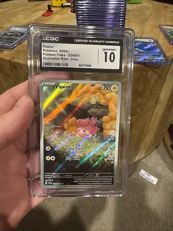 Pawmi 226/091 Illustration Rare- CGC Gem Mint 10 - Paldean Fates - Pokemon TCG - Image 1